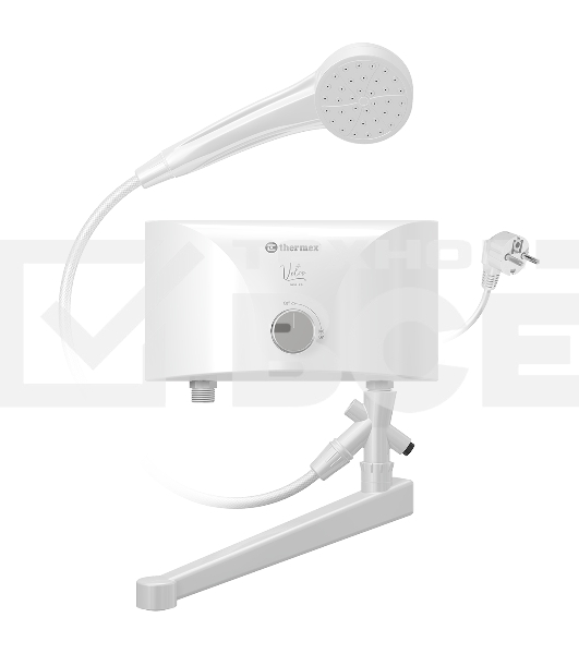 Водонагреватель эл. проточный Thermex Vetro 3500 tap