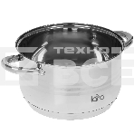 Кастрюля LARA LR02-583 SONATA 24x14,5 см, 6.5 л, нержавеющая сталь, индукция, с крышкой, фото2