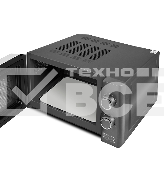 Микроволновая печь Centek CT-1573 серый, 20 л, 700 Вт, переключатели - поворотный механизм