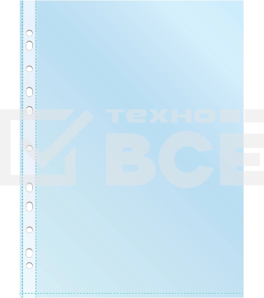 Папка-вкладыш Silwerhof Daily синий глянцевые А4+ 30мкм (упак.:50шт)