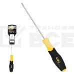 Отвертка шлицевая Deli DL6351501N 5х150мм сталь Cr-V, двухкомпонентная прорезиненная рукоять, фото2