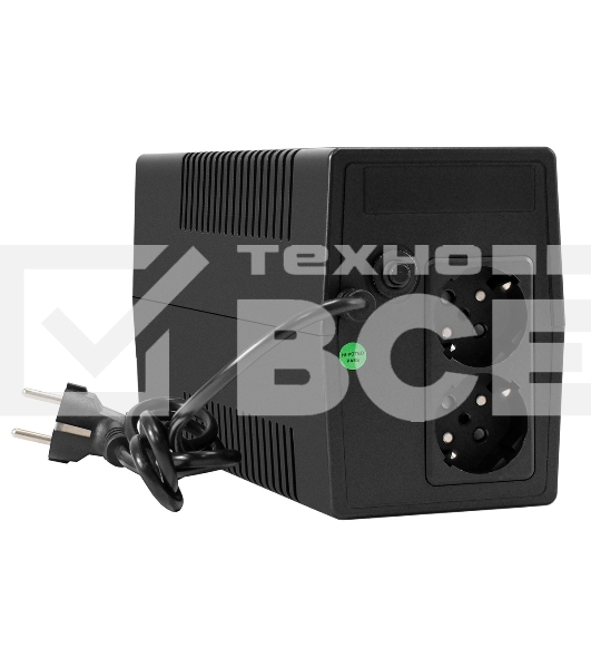 Источник бесперебойного питания ExeGate Smart LB-650.LCD.AVR.2SH (650VA/390W, LCD, AVR, 2*Schuko, батарея 12V 7Ah, черный)