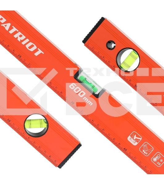 Уровень PATRIOT LCP-600, алюминиевый фрезерованный, 600мм