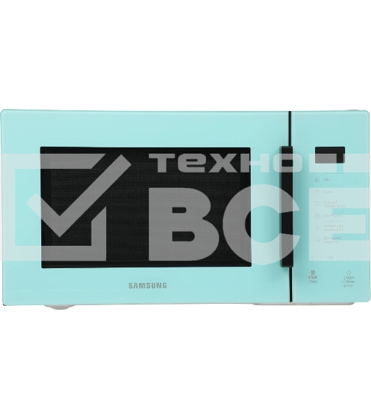 Микроволновая печь Samsung MG23T5018AN/BW голубой, 23 л, 800 Вт, переключатели - сенсор