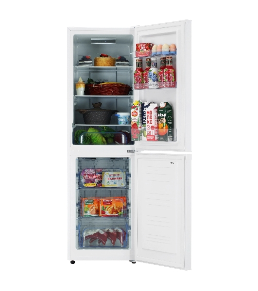 Холодильник Hyundai CC2056FWT белый двухкамерный 129/64л морозилка снизу, No Frost