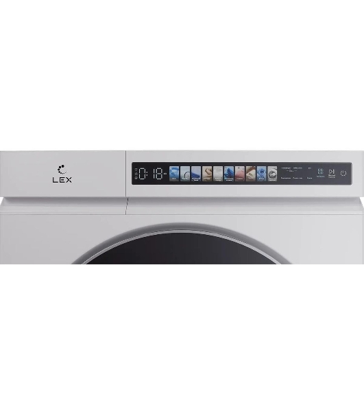 Стирально-сушильная машина LEX LWM 10612 WHID MAGNA белый, загрузка фронтальная 10 кг, 1200 об/мин., класс: A+++