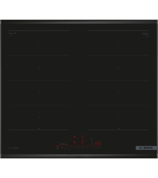 Индукционная варочная поверхность Bosch PXX695HC1E, 4 конфорки, с зоной расширения, стеклокерамика, 7400 Вт