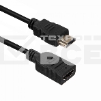 Кабель ACD-DHHF1-50B HDMI 1.4, Golden Plated,19m/19f, HDMI extension, черный, 5м (74229), фото2