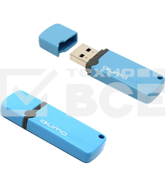 Флэш Диск QUMO 8GB Optiva 02 Blue QM8GUD-OP2-blue
