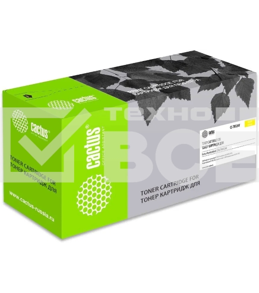 Картридж лазерный Cactus CS-TN324Y желтый (26000стр.) для Konica Minolta bizhub C258/C308/C368