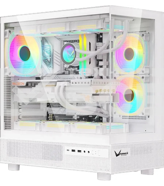 Компьютерный корпус Aerocool / Formula Crystal Z8 белый без БП ATX 9x120мм 7x140мм 1xUSB 2.0 1xUSB 3.0 1xUSB3.1 audio bott PSU