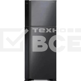 Холодильник Hitachi HRTN7489DF GBKCS черный стекло двухкамерный инвертер 333/117л морозилка сверху