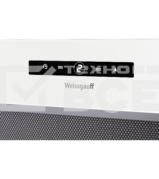 Вытяжка встраиваемая Weissgauff BOX 1200 WH белый управление: сенсорное (1 мотор)