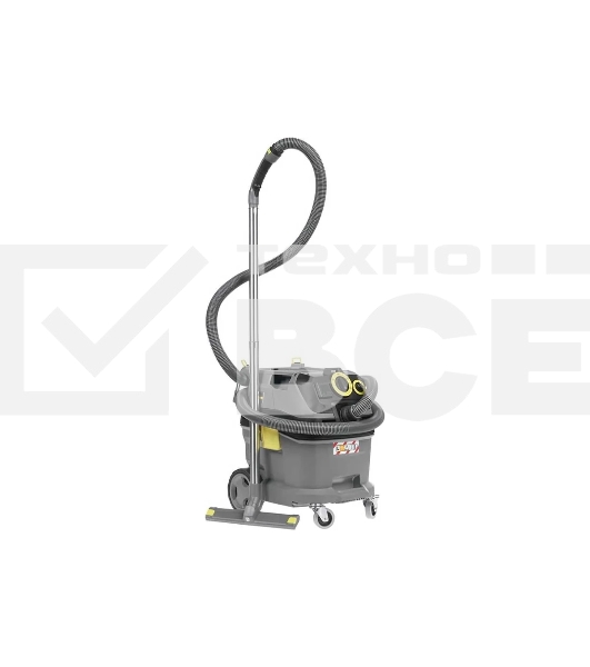 Строительный пылесос Karcher NT 30/1 Tact Te L серый, 1380 Вт, уборка сухая/влажная, пылесборник мешок/контейнер, 30 л
