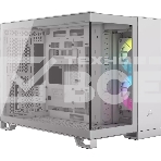 Компьютерный корпус без блока питания Case Corsair iCUE LINK 2500X RGb, Midi-Tower, TG, 2x120мм RGb, 2xUSB-A 3.2, 1xUSB 3.2 Type-C, mATX, mITX белый, фото 1