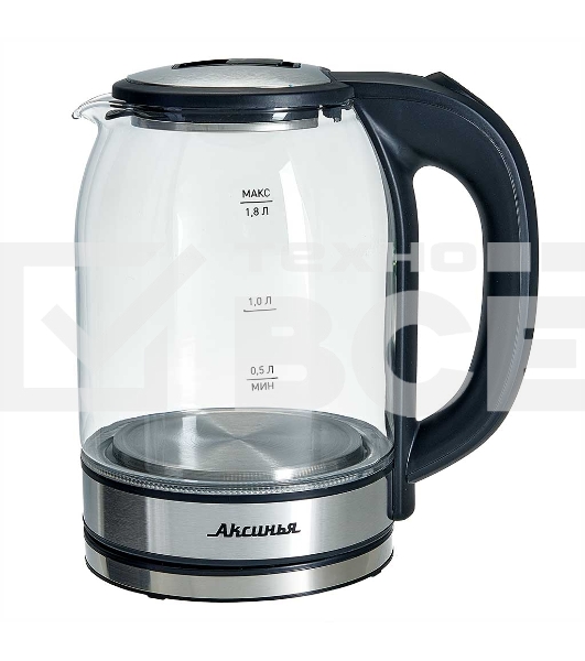 Чайник электрический АКСИНЬЯ КС-1005 черный