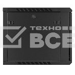 Шкаф телекоммуникационный 19' настенный 9U ExeGate EC-WM-9U.600.G.BLACK (19', 9U, 600x600x500мм (ШхГхВ), передняя дверь закаленное стекло, съемные боковые панели, пыле- и влагозащита IP23, черный RAL 9004), фото7