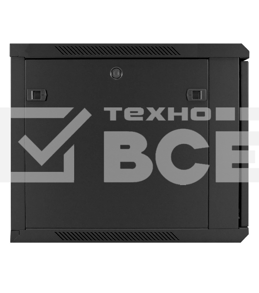 Шкаф телекоммуникационный 19' настенный 9U ExeGate EC-WM-9U.600.G.BLACK (19', 9U, 600x600x500мм (ШхГхВ), передняя дверь закаленное стекло, съемные боковые панели, пыле- и влагозащита IP23, черный RAL 9004)