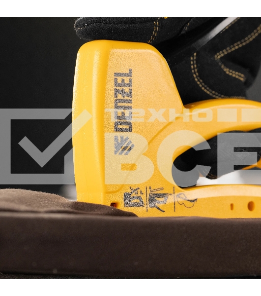 Степлер пластиковый Denzel скобы в комплекте, тип 53, 6-10 мм