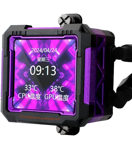 Система жидкостного охлаждения Thermalright Frozen Warframe PRO 360 ARGB Soc-AM5/AM4/1200/1700/1851 черный 4-pin 29.8dB Al LCD Ret (F-WFRAME-PRO-360-BL-ARGB)