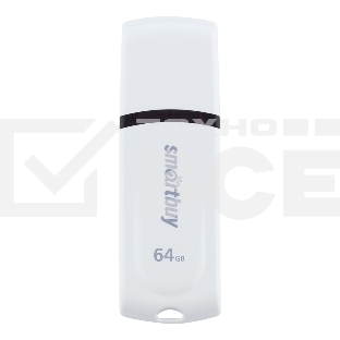 Флешка USB R/W 2.0 64Gb Smartbuy Paean белый