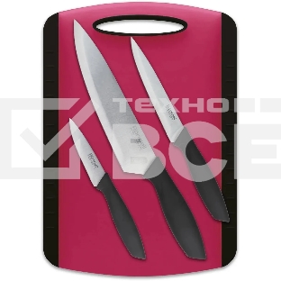 Набор ножей кухонных Rondell Sorge RD-1976 компл.: 4 предм. разд. дос. красный/черный блистер