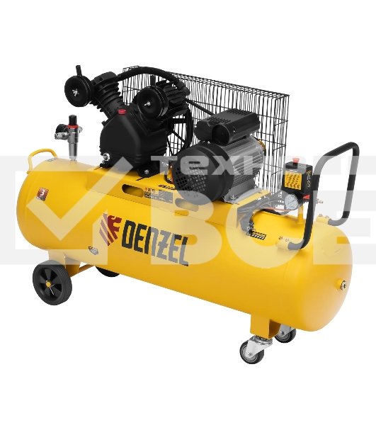 Компрессор воздушный Denzel BCV2300/100 рем. привод, 2,3 кВт, 100 л, 440 л/мин