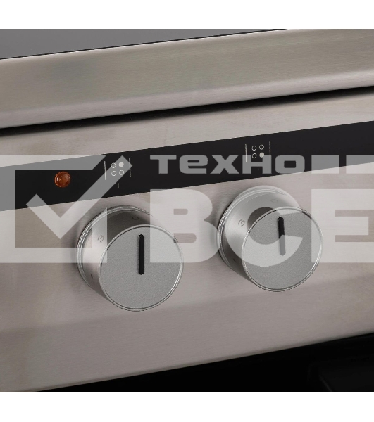 Плита электрическая Hansa FCCX64000 серебристый, конфорок 4 шт, духовка 69 л, 60 см x 85 см x 60 см