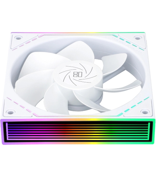 Кулер для корпуса Thermalright TL-M12RW Reverse (124x120x25mm, 4-pin PWM, ARGB, 42.6CFM, 23.2dBA, 1500RPM, White)