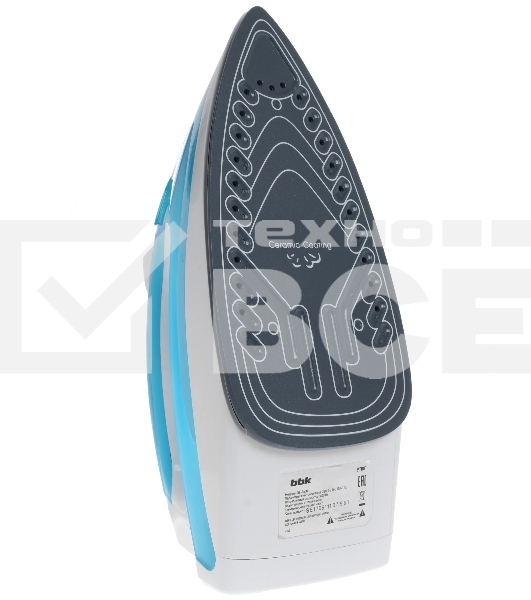 Утюг BBK ISE-2400 бирюзовый/белый, 2400 Вт, 35 г/мин, 140 г/мин, 280 мл