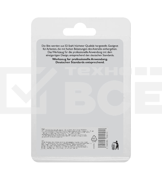 Бита Gross 114609 Torx 15х50 мм, сталь S2, шестигр., 10 шт.