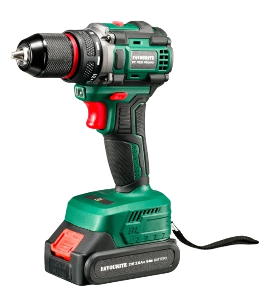 Дрель-шуруповерт FAVOURITE DC NB21 PROMO SET, 21 В, 2 Ач, 40 Нм, бесщеточный