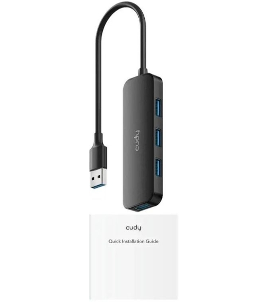 USB-концентратор CUDY UH40A, USB-A, USB 3.0, USB