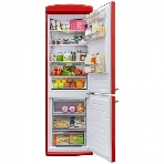 Холодильник Schaub Lorenz SLU S339R3 красный двухкамерный 230/94л морозилка снизу, No Frost, фото9