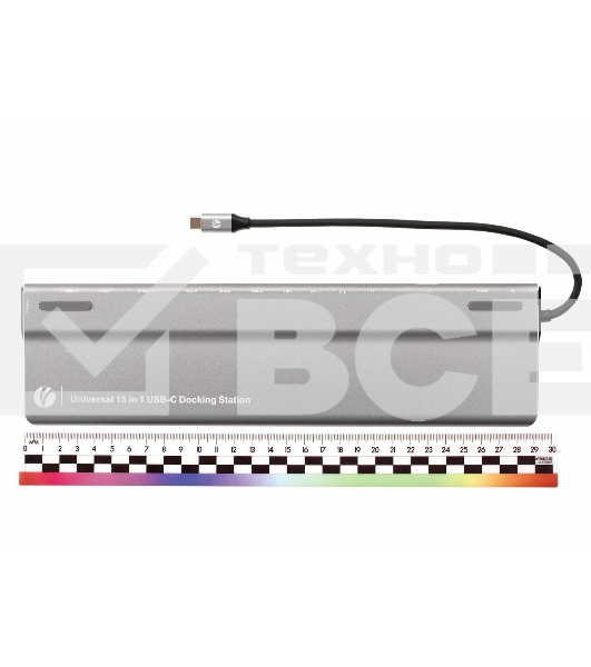 Адаптер VCOM TypeC -->3*USB3.0+2*USB2.0+VGA+RJ45+SD+TF+AUD+HDMI+DP+2*USB3.1 Data+PD<CU4703>