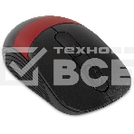 Мышь беспроводная Oklick 310MW черный/красный, 3200 dpi, радиоканал, USB, кнопки - 4, фото4