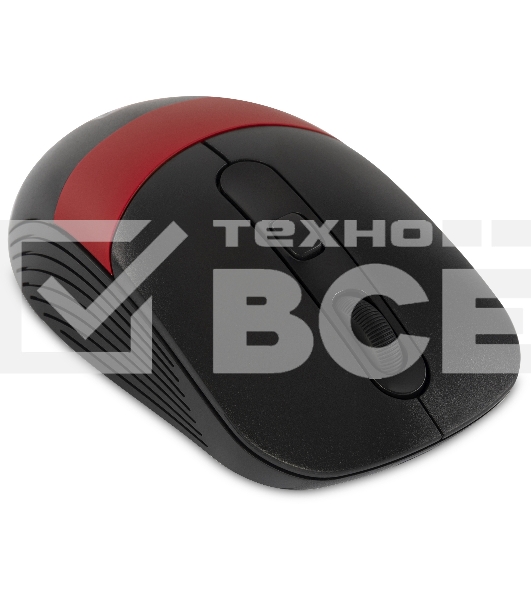Мышь беспроводная Oklick 310MW черный/красный, 3200 dpi, радиоканал, USB, кнопки - 4