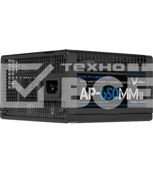 Блок питания Aerocool / Formula ATX 650W AP-650ММ 80 PLUS WHITE (20+4pin) APFC 120mm fan 6xSATA RTL