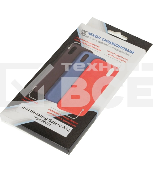 Чехол (клип-кейс) DF sOriginal-20, для Samsung Galaxy A12/M12, красный df soriginal-20 (red)