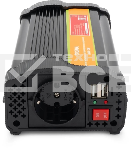 Автоинвертор Digma AI600-12W 600Вт