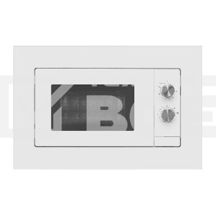 Микроволновая печь встраиваемая Maunfeld JBMO725WH01 белый, 20 л, 700 Вт, переключатели - поворотный механизм