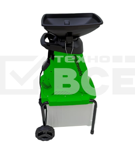 Измельчитель садовый электрический GreenWorks GW-2800SD, 220 В, 2800 Вт с контейнером (2208007)