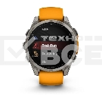 Смарт-часы Garmin Fenix 8 AMOLED Sapphire титановый серый, оранжевый 47мм, фото7