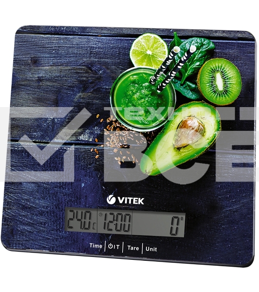 Весы кухонные электронные Vitek VT-2425 макс.вес:5кг черный