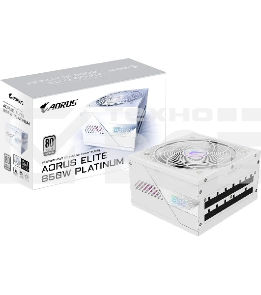 Блок питания Gigabyte ATX 850W GP-AE850PM PG5 ICE Gen.5 80+ platinum (20+4pin) APFC 120mm fan 16xSATA Cab Manag RTL