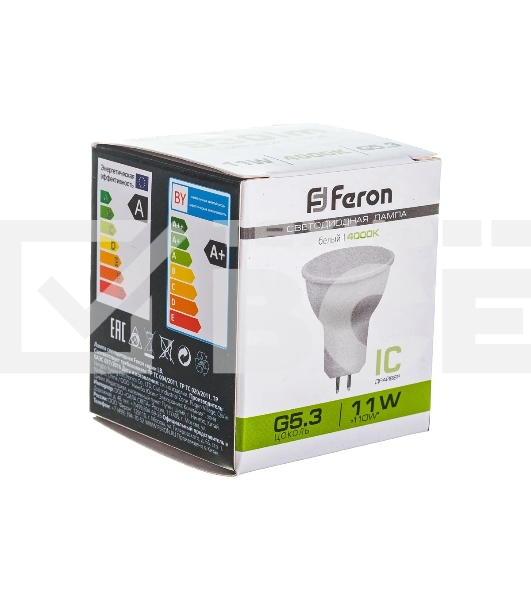 Лампа светодиодная FERON LB-760 (38138) 11 вт 230в G5.3 белый