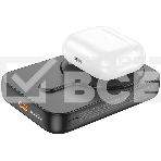 Портативный аккумулятор Hoco J117A Esteem 10000mAh QC/PD 20W 2A USB-C беспров.зар. черный, фото2