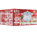 Кастрюля LARA LR02-583 SONATA 24x14,5 см, 6.5 л, нержавеющая сталь, индукция, с крышкой, фото3