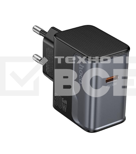 Сетевое зарядное устройство HOCO CS72A 1Type-C PD30W Midnight черный