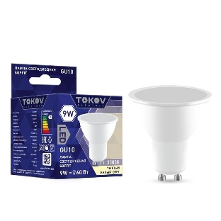 Лампа светодиодная TOKOV ELECTRIC 9Вт Soffit 3000К GU10 176-264В